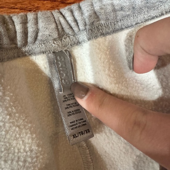 Skims cotton fleece jogger sweatpants size XL light Heather gray - Picture 7 of 7